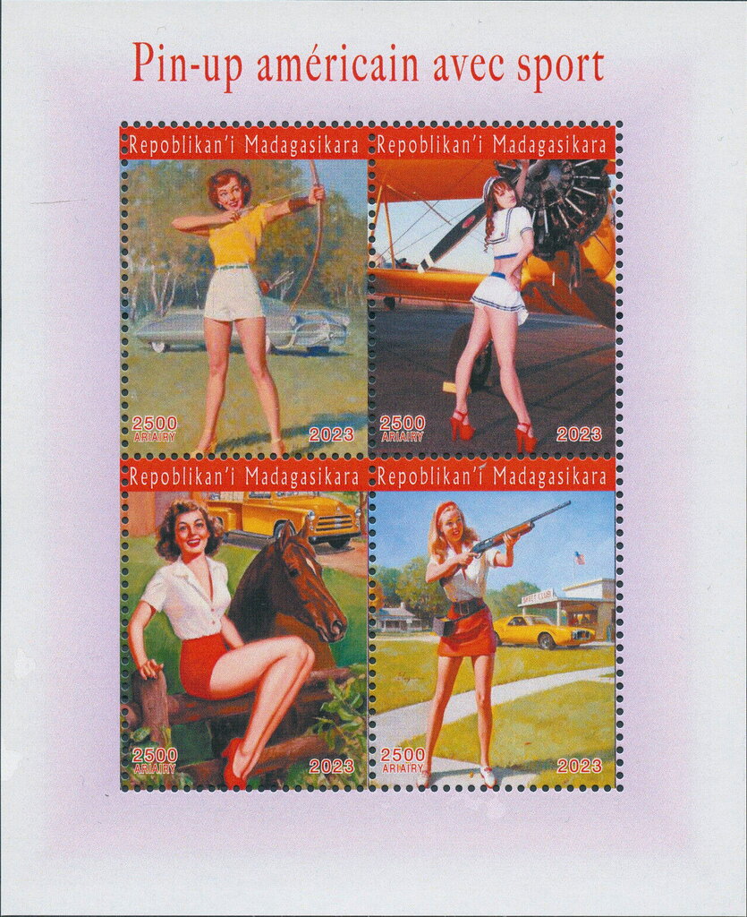 Pin Up American Girls and Sports