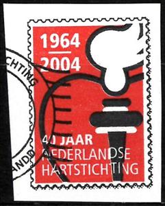 Stamp, 40 Jaar Nederlandse Hartstichting, Netherlands,  , Anniversaries and Jubilees, Organizations