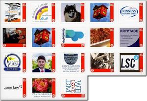 Full Pane, NZ Post Custom Advertising Lables Sheet 3, New Zealand,  , Advertisements