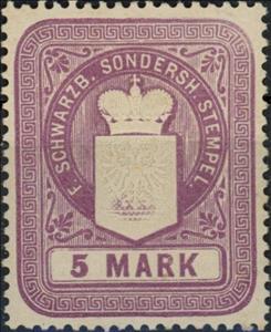 Stamp, Coat of Arms, Schwarzburg-Sondershausen,  , Coats of Arms