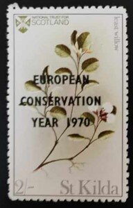 Stamp, Least Willow, Scotland, St. Kilda,  , Plants (Flora)