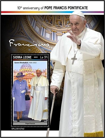 Pope Francis and Queen Elizabeth II