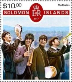 Stamp, 75th Anniversary of the Birth of Paul McCartney, Solomon Islands,  , Actors, Composers, Entertainers, Famous People, Music, Musicians, Singers, The Beatles
