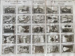 Mini Sheet, Views of Montserrat and Nuria, Spain,  , Landscapes