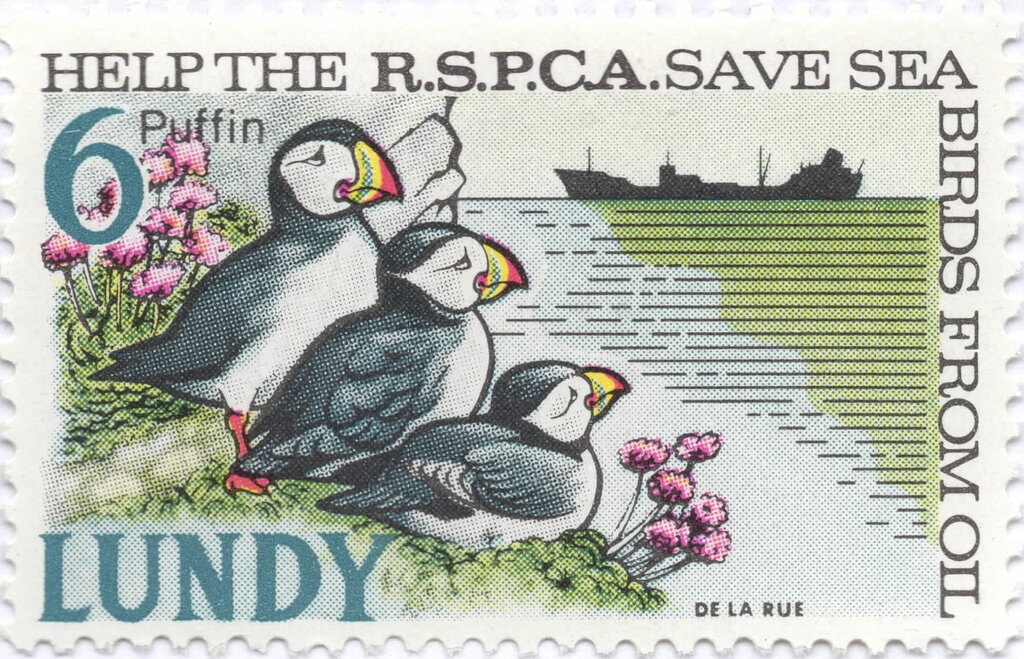 Puffin Colony RSPCA/RSPB "Help the R.S.P.C.A."