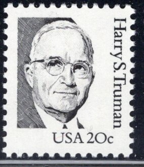 Stamp, Harry S. Truman, United States of America,  , Famous People, Heads of State, Men, Politicians, Государственный деятель