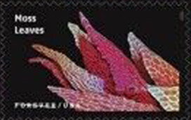 Stamp, Moss Leaves, United States of America,  , Leaves, Mosses, Science