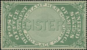 Stamp, Post Office Department - Registered, United States of America,  , Letters (Alphabet)