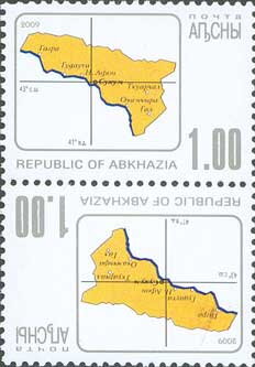 Tete-Beche, Map of Abkhazia, Abkhazia,  , Maps