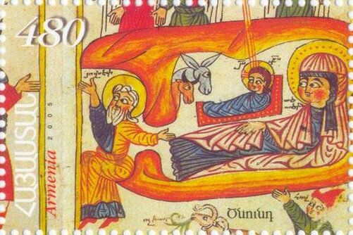 Adoration of the Magi (detail), Gospel of Vosta (1391)