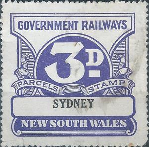Stamp, NSW Railways 3d, Australia,  , Numbers, Railways