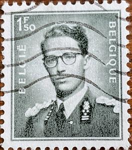 Stamp, King Baudouin (1930-1993), Belgium,  , Famous People, Heads of State, Kings, Men, Royalty, Uniforms