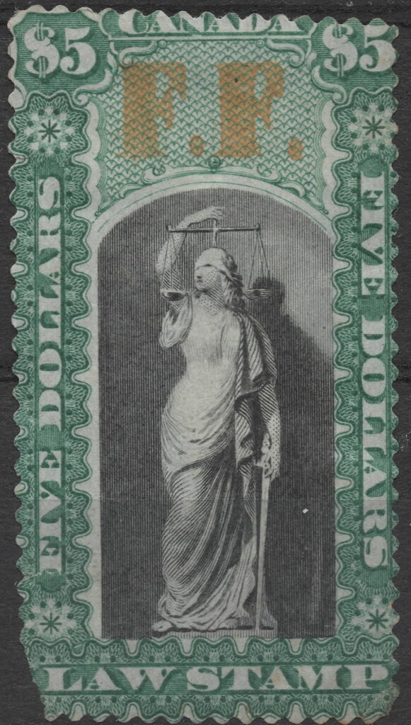 Law Stamp Key Type, overprinted FF