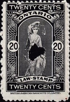Ontario Law Stamp 20c