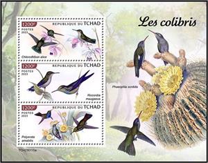 Mini Sheet, Hummingbirds, Chad,  , Animals (Fauna), Birds, Hummingbirds