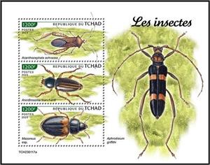 Mini Sheet, Insects, Chad,  , Animals (Fauna), Insects