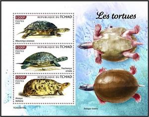 Mini Sheet, Turtles, Chad,  , Animals (Fauna), Reptiles, Turtles