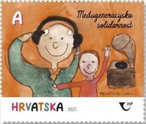 Stamp, Intergenerational Solidarity, Croatia,  , Families