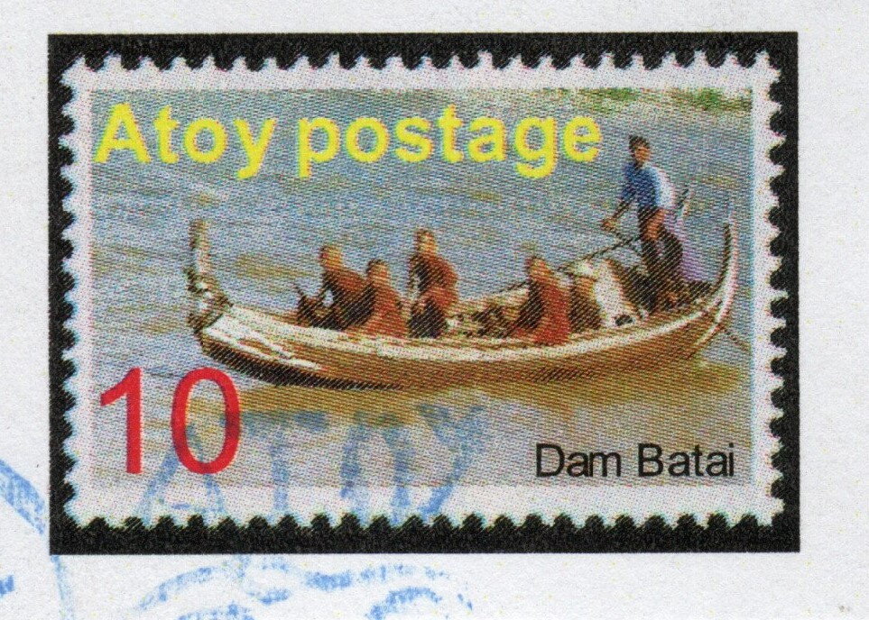 Burmese Local Maritime transport crossing river