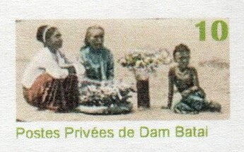 Burmese local women selling flowers