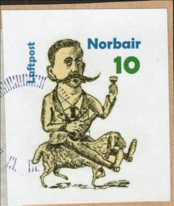 Stamp, Dam Batai Norbair Luftpost, Fantasy Issues,  , Cartoons, Sheep