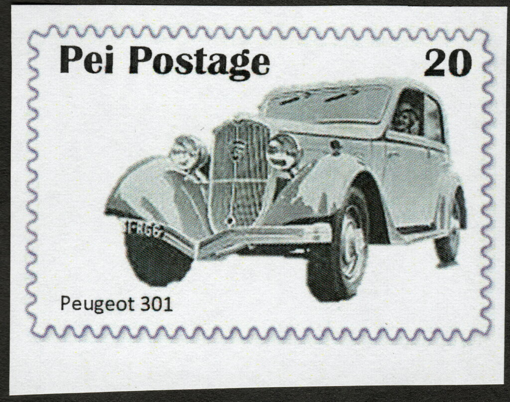 Dam Batai Pei Province: Vintage Peugoet 301 automobile