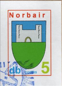 Stamp, Dam Batai Province: Norbair Coat of Arms - 5, Fantasy Issues,  , Coats of Arms