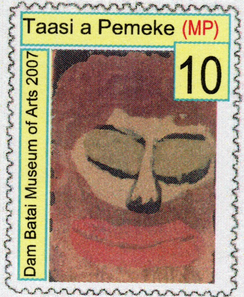 Dam Batai Province: Taasi a Pemeke (MP) eyes closed painting