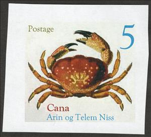 Stamp, DB Province: Arin og Telem Niss - Cana Crab, Fantasy Issues,  , Crabs