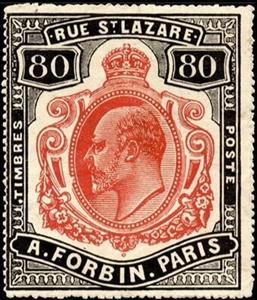 Stamp, King Edward VII (1841-1910), France,  , Crowns and Coronets, Famous People, Heads of State, Kings, Men, Royalty