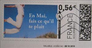 Stamp, En mai fais ce qu'il te plait. in mai do as you please, France,  , Proverbs and Quotations