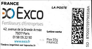 Stamp, Exco Fertiliseurs d'Entreprise, France,  , Accountants