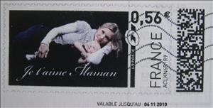 Stamp, Je t'aime maman. I love you mummy. Mothers Day, France,  , Families, Infants, Special Occasions, Women