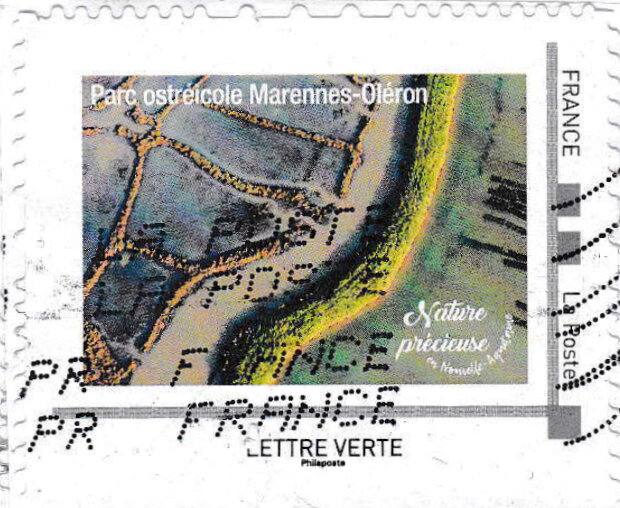 Oyster beds. Parc Ostreicole Marenne-Oleron