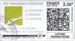 Stamp, SCP Chauveau & Associes, France,  , Geodesy 