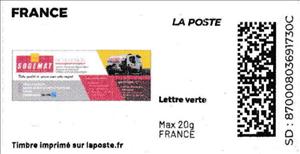 Stamp, Sogemat, France,  , Building Industry, Heavy Equipment, Logos, Transport, Trucks