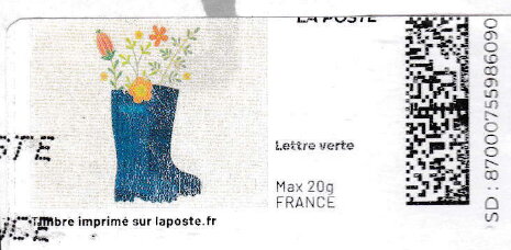 Spring. Flowers in Wellies. Redesign without laposte logo