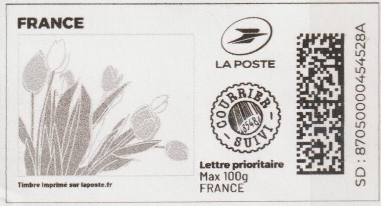 Spring. Pink Tulips. Redesign. Courrier Suivi = Recorded...