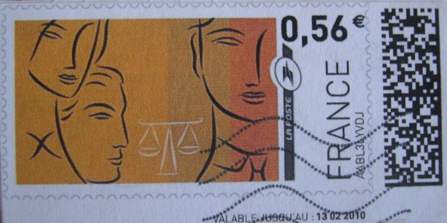 Three young Libras. Orange Background