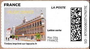 Stamp, Valenciennes. Rdesign without laposte logo, France,  , Buildings, Government Buildings, Townscapes / City Views