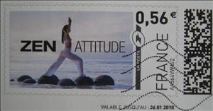 Stamp, Zen Atitude, France,  