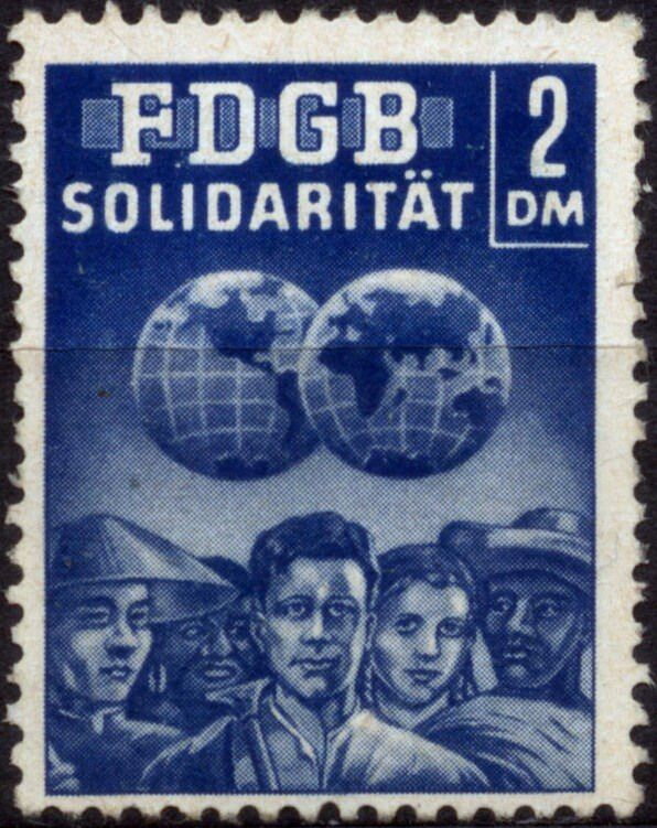 Free German Trade Union - Workers and Globe