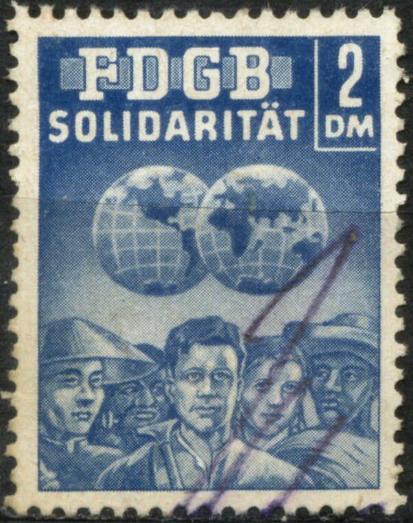 Free German Trade Union - Workers and Globe
