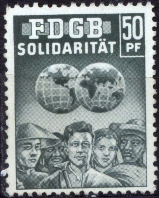 Free German Trade Union - Workers and Globe