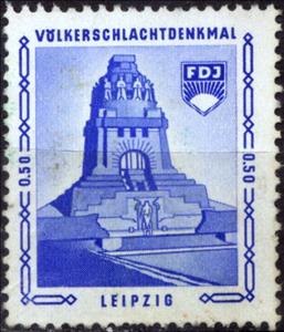 Stamp, Leipzig, Germany, Democratic Republic,  , Buildings