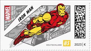 Stamp, Iron Man, Germany, Federal Republic,  , Cartoons, Comics