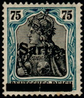 Germania, overprint 'Sarre'