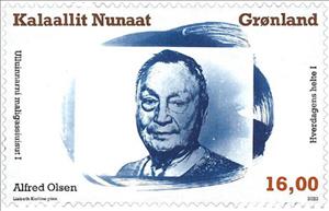 Stamp, Alfred Olsen, Solidier on Sirius Patrol, Greenland,  , Military Forces