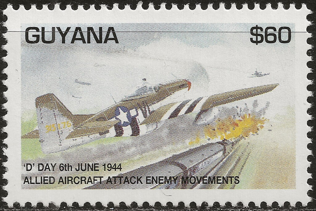 Allied aircraft attack enemy movements