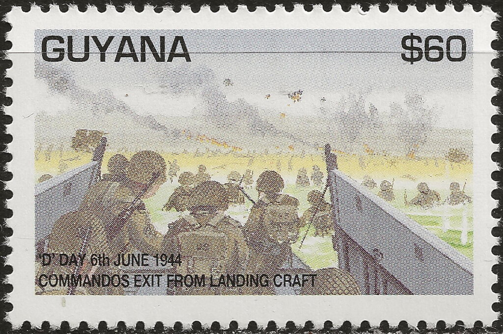 Commandos exit from landing craft